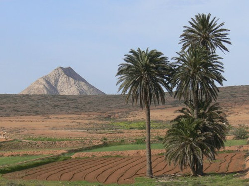 Magic Mountain of Tindaya from the valley
